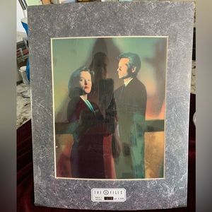 1996 X-Files ChromeArt Collectible TWO 8"x10" Matted Print
